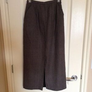 Vintage S.C & Co. Women's Maxi Long Pencil Skirt Size 8 (S) 100% Wool Lined